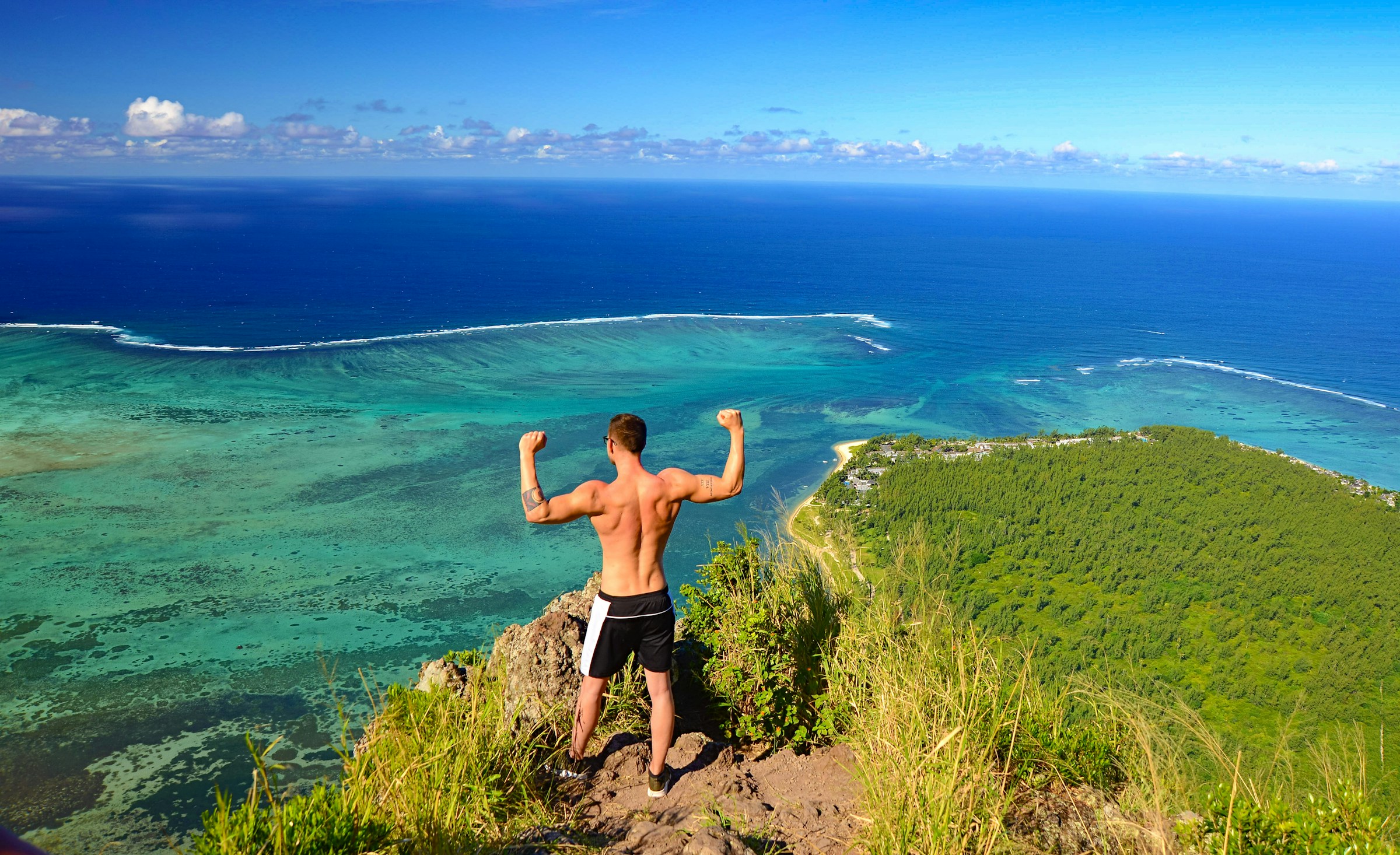 Hiking the Le Morne Brabant trail