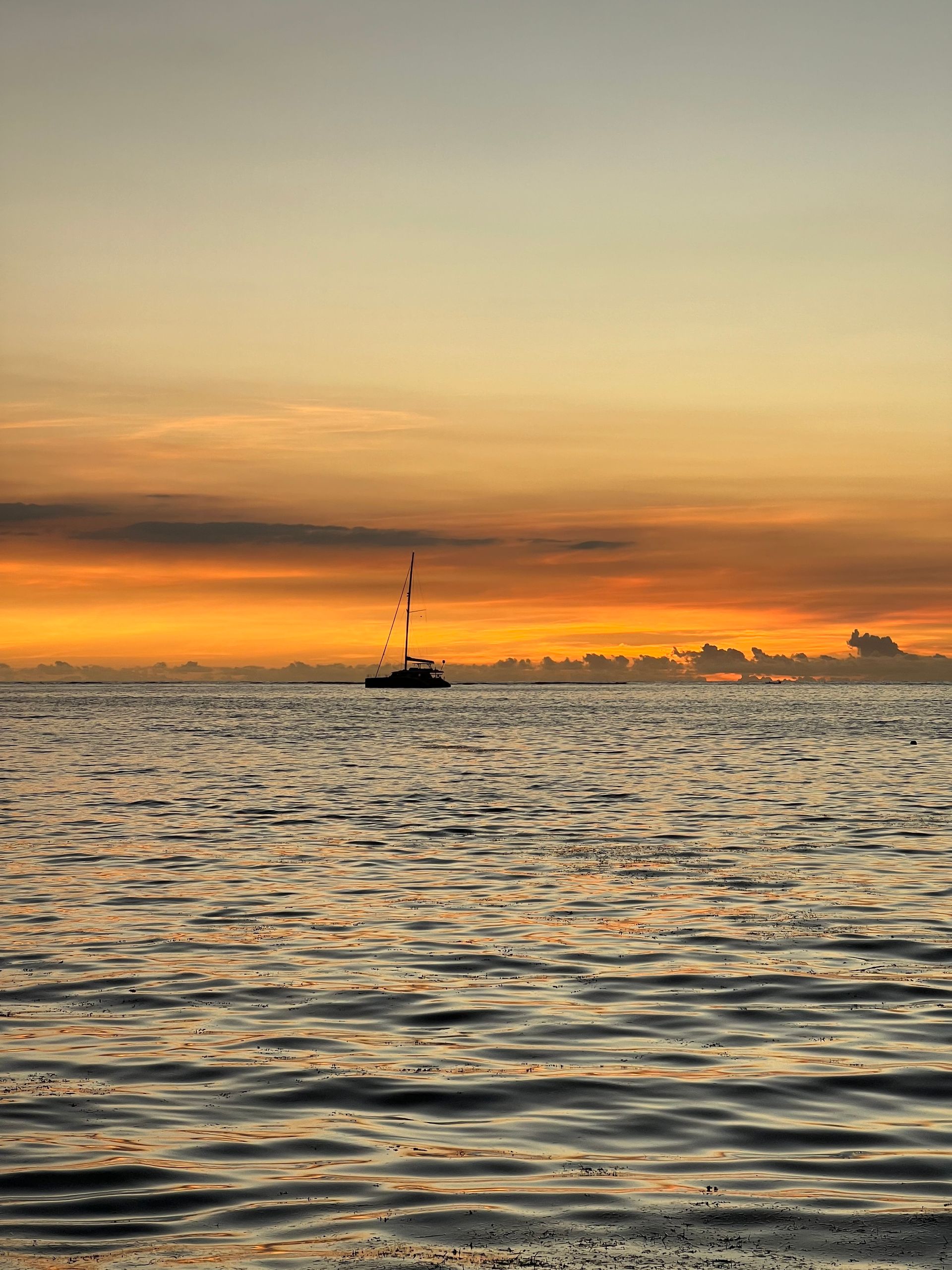 Sunset over the ocean